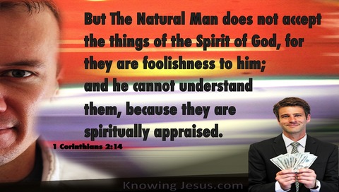 1 Corinthians 2:14 The Natural Man Does Not Discern (orange)